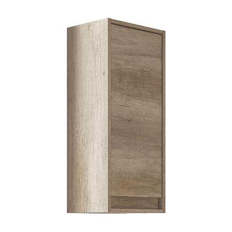 ONDEE ZEN - Colonne de salle de bain à suspendre COTTON - L30cm - Bois brun - Mélaminé - Livré en kit (1/10)