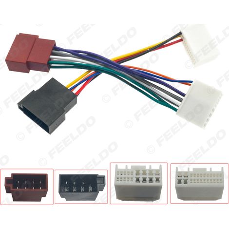 Compatible avec les câbles de mise à niveau des systèmes audio ISO Hyundai/Kia, les câbles d'alimentation audio, les câbles de haut-parleurs et les câbles de conversion pour autoradios CD.