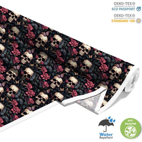 TESSUTI DECORATIVI PER ESTERNI OXFORD - Motivo Teschio I DX4523 (1/5)