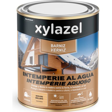 Xylazel Barniz Intemperie al Agua para Exteriores Brillante Incoloro 750 ml