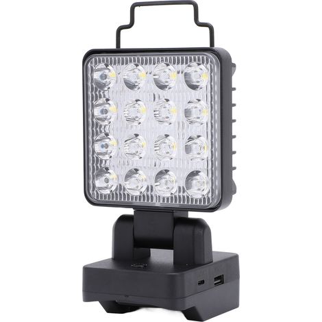 Projecteur LED sans fil 11-15W 1200-1500LM 3 modes sortie USB Type C pour batterie PARKSIDE X20V TEAM 20V (1/5)
