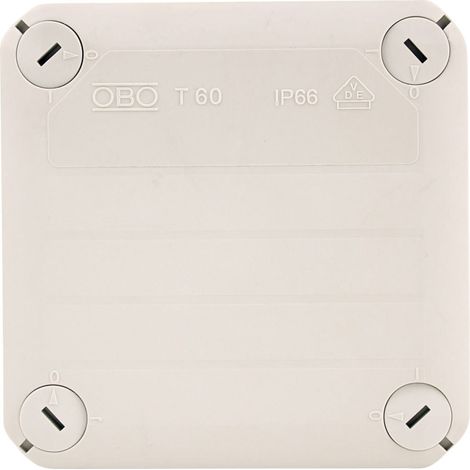 OBO Aufputz-Abzweigkasten 3-fach CD500, IP66 114x114x57mm grau Schalterdosen & Abzweigdosen