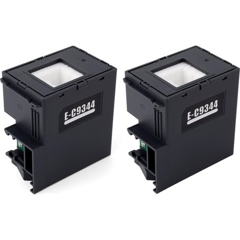 Lot de 2 Boîtes Maintenance d'encre Rechange C9344 pour EPSON XP-3100 XP-4100 XP-4101 XP-4105 Workforce 810DWF WF-2830DWF WF-2850DWF WF-2930 WF-2950 WF-2851 L3550 L5590 Imprimantes