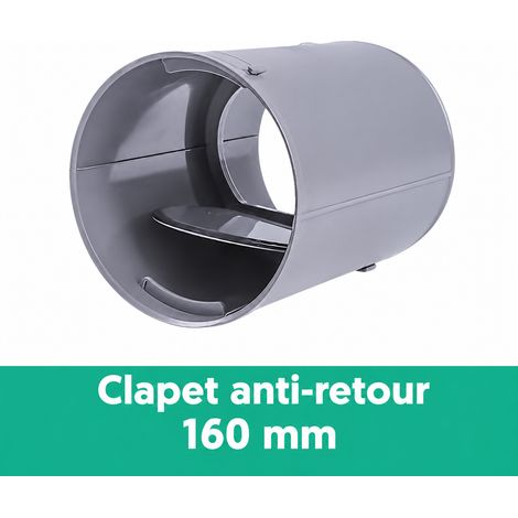 Clapet anti-retour n°9 pour conduit PE 160 mm système de ventilation VMC 9 160mmpe 18 × 18 × 15 cm 120 g – Livraison gratuite