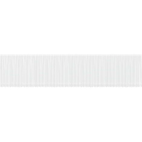 Maison Exclusive - Spitzenvorhang mit Vorhängen Weiß 160 x 1200 c