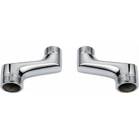 BUNTHAUS Cyslmuk – Raccord contre coudé laiton G1/2 à G3/4 – Bras pivotant réglable – Résistant à la corrosion – Installation facile pour salle de bain (1/3)