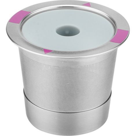 Cápsula de café reutilizable K-Cup de acero inoxidable con filtro, compatible con cafeteras Keurig 1.0 y 2.0. (1/5)