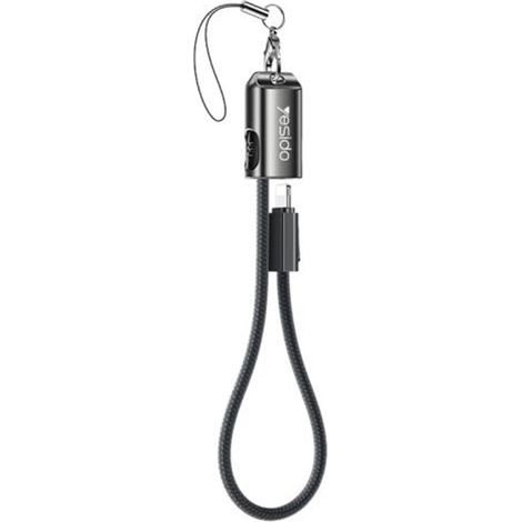 Yesido USB-C auf Lightning Schnellladekabel 27W, 20cm - Schwarz
