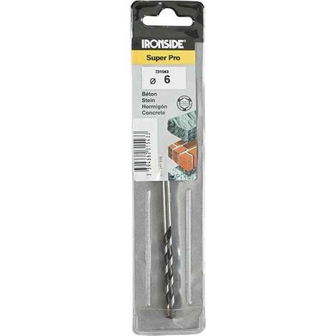 Betonbohrer Super Pro Ø 6,0 mm, Länge 120 mm, Arbeitslänge 80 mm, DIN 8039, geeignet für Stein (1/4)