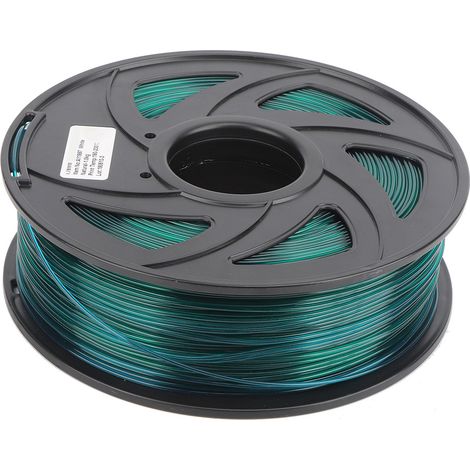 Filament PLA Transparent Vert 1.75mm 1KG - Matière Première pour Impression 3D de Haute Qualité (1/5)