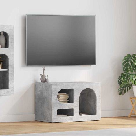 vidaXL Mobile TV Grigio cemento 60 x 35 x 40 cm Legno multistrato