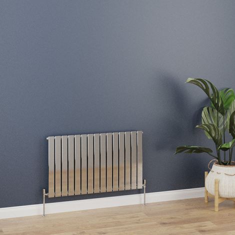 WarmeHaus Horizontal 600x1020mm Flat Panel Radiator Chrome Single (1/5)