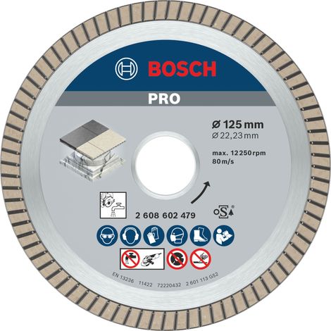 Bosch Diamanttrennscheibe Best for Ceramic Extra-Clean Turbo, 125 x 22,23 x 1,4 x 7 mm (1/5)