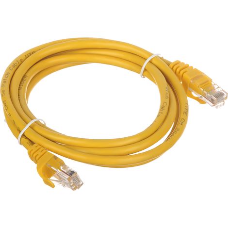 Patchkabel RJ45/1,8-Gelb 1,8 m
