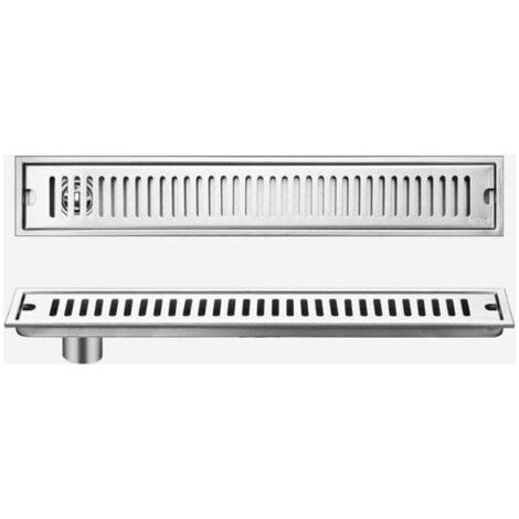 BARKBUSTERS Caniveau Douche Italienne avec Filtre À Cheveux,Caniveau De Douche en Acier Inoxydable,Siphon Douche Italienn,10 60cm (1/4)