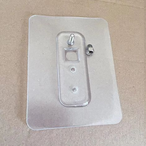 (1 autocollant) Étagère de rangement de salle de bain en plastique, porte-shampoing adhésif, étagère de douche, étagère d'angle pour serviettes, sans perçage (1/5)