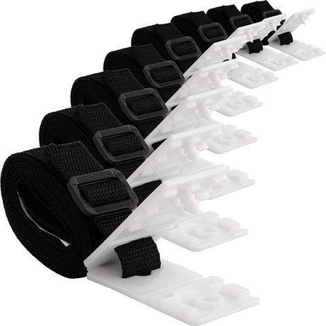 Kit di fissaggio per copertura solare per piscina - 8 cinghie per copertura solare - Kit di cinghie per copertura solare - Fissaggio avvolgitore per copertura (1/5)