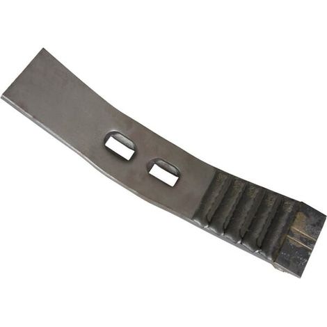 Punta coltivatore 400x70x20 mm curva 2 fori adatta per Universal UNIVERSALE CP4007020CN