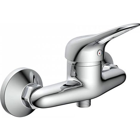Mitigeur de douche chromé - Robinet monocommande - Système en castré - MIT/POR/DOU/CRO (1/4)