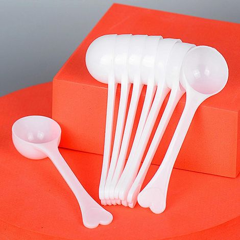50 cuillères doseuses à long manche de 3 g pour lait en poudre, café, protéines en poudre et assaisonnements de cuisine. (1/4)