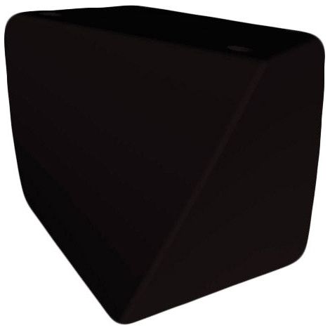 Pouf da Giardino 45x45 cm in Resina Arkema Twisty Pouf Antracite (1/2)