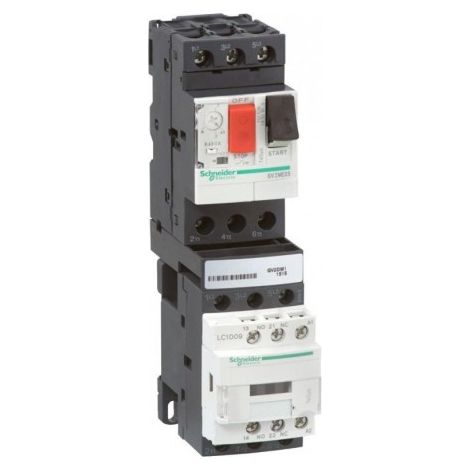 Démarreur moteur combiné direct 24A-32A 3P triphasé AC-3 bobine 24V CC pour moteur 15/18kW TeSys SCHNEIDER GV2DM132BD