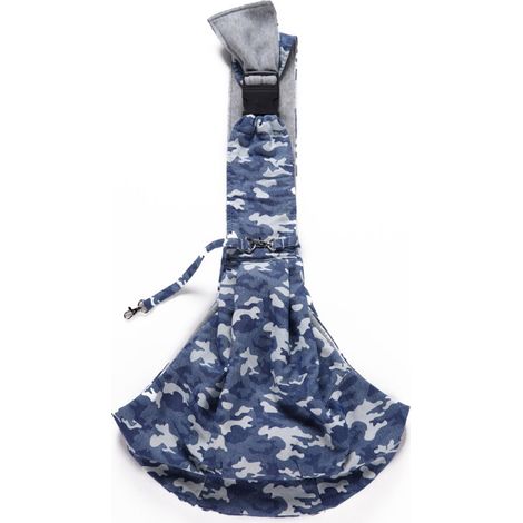 1 sac de transport pour animaux de compagnie, réversible, polyester, dimensions 75 cm (bretelles incluses), 45 cm de large, adapté aux chats et chiens jusqu'à 5,5 kg (1/5)