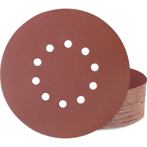 Schleifscheiben 225mm Klett 10 Loch 150 Körnung 40 Stück (1/5)