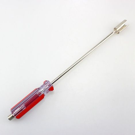 Tournevis BNC - Tige Métallique - Poignée Ergonomique En Plastique Bleu - Pour Connexions RF Vidéo Et Mesure - 1 Pièce (1/2)