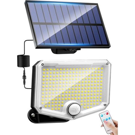 Lampe de sécurité extérieure solaire avec détecteur de mouvement, lampe de jardin extérieure solaire, (1/5)