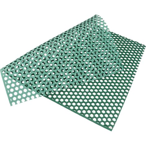 Dog Cage Mat Base Plate for Pet Cage 17.72X11.81X0.20in Quick Drainage Holes Rounded Edge for Dog and Kennel Easy to Clean (1/5)