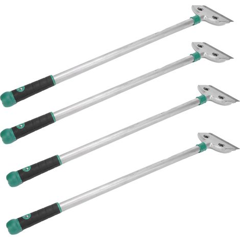 Lot de 6 grattoirs à lame de rasoir en alliage d'aluminium de 60 cm pour le nettoyage des sols, des vitres et des murs. (1/5)