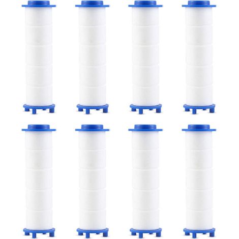 (115mm)Filtre Pommeau de Douche，8 Pcs Filtre Douche en Coton PP de Douchette Anti-calcaire Amovible pour Douchette (1/5)