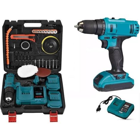 Perceuse-visseuleuse à Percussion Double Batterie 48v 4ah + Accessoires Mls0002 (1/4)