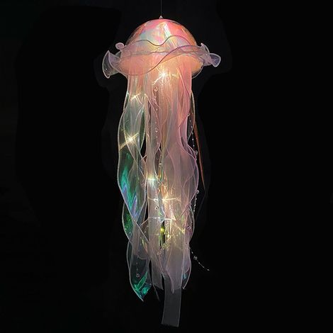 Lampe Méduse - Lampe d Ambiance à Couleurs Changeantes - pour Bureau Chambre Décoration Intérieure - 18 cm - 60 g (1/2)