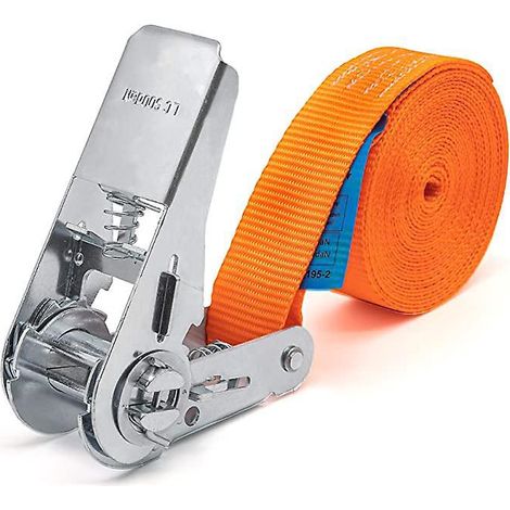 1 Pices 800kg 6m Sangles De Serrage Cliquet En Une Partie Sangles D'arrimage (1/5)