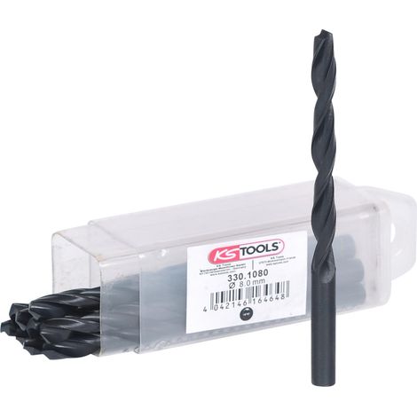 Forets HSS-R, 8mm, pack de 10 (1/8)