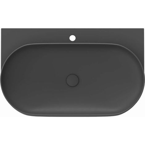 Ravak Yard - Waschtisch 81x50 cm, ohne Überlauf, Hahnloch, Anthrazit XJX03280002 (1/5)