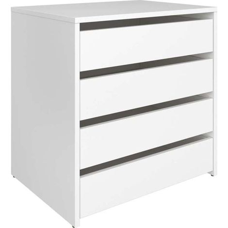 Cajonera 4 cajones Teruel acabado blanco. 61.8cm(alto) 70cm(ancho) 45cm(fondo)