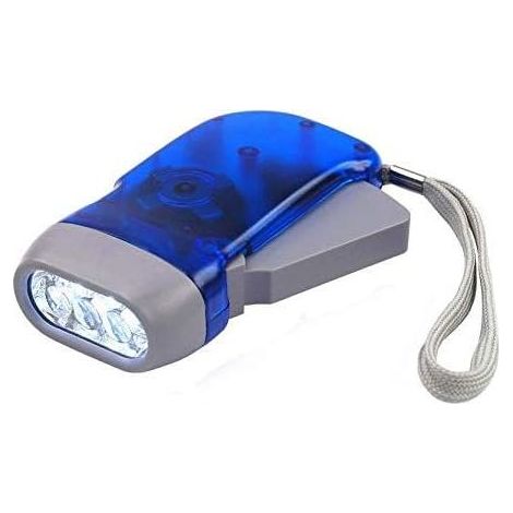 3 LED Dynamo Lampe De Poche Lumière Main Presse Manivelle Camping Portable Voyager Lampe De Randonnée Durable Et Utile-Fei Yu (1/4)