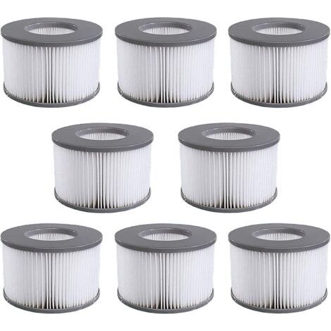 Mscomft Filtre Spa Lite pour mspa,Filtre pour mspa Lite, pour MSPA Whirlpoal Filter - Cartouches filtrantes pour sous - Bateaux et Spa Chauds - Modèle à partir de 2020 (8 pièces.) (1/5)