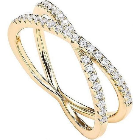 Bague croix en or pour femme (1/4)