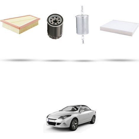 Kit tagliando 4 filtri compatibile con Renault Megane CC 2.0 16V 103kw dal 2010 (1/5)