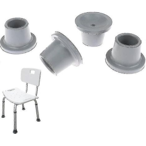 4 pieds de rechange pour siège de douche/baignoire. embouts en caoutchouc antidérapants. ventouses (28 mm) hy P20250110605 (1/5)