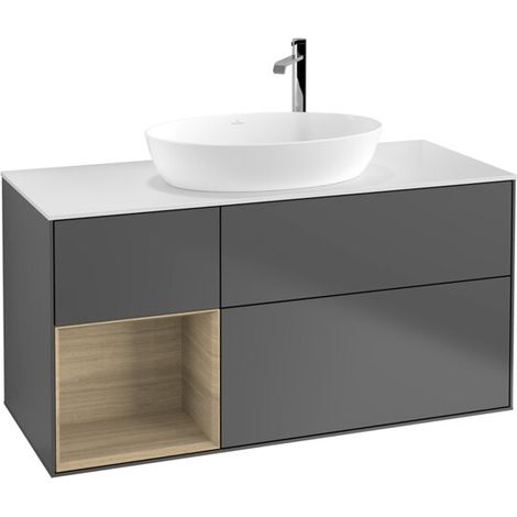 Villeroy & Boch F941PCGK Meuble sous-lavabo Finion F94 (1/2)