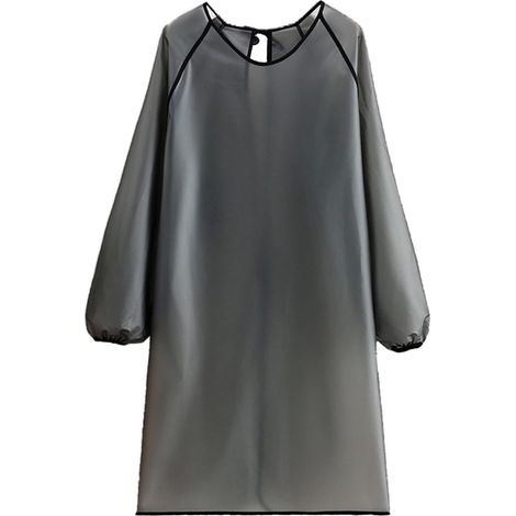 Tablier À Bavette - PVC Imperméable - Longueur 97 cm Largeur 110 cm - Pour Cuisine Barbecue Coiffure Art - Adulte - 1 Pièce