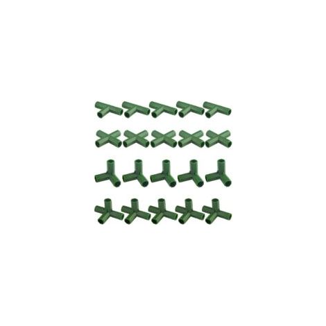 Lot de 20 connecteurs de cadre de jardinage 11 mm – Matériau PP durable – Pour serres et plantes grimpantes – Assemblage rapide
