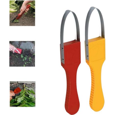 pièces - Coupe-mauvaises herbes - Désherbeur à racines pivotantes - Coupe-mauvaises herbes manuel - Rouge - Jaune - Arracher-mauvaises herbes manuel à anneau - Arracher-mauvaises herbes - Coupe-mauvai (1/5)