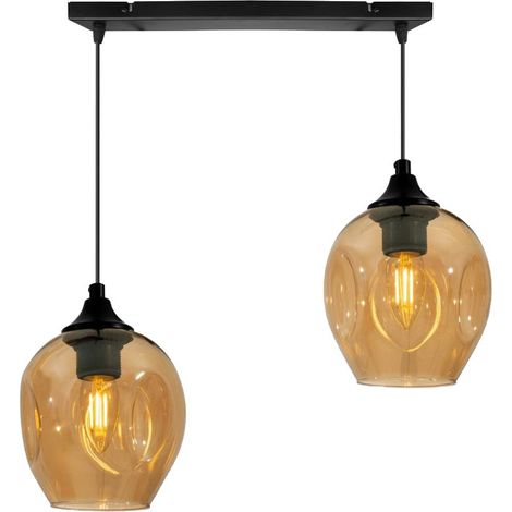 Lampada a sospensione Candellux ASPA 2xE27 40W vetro (1/2)