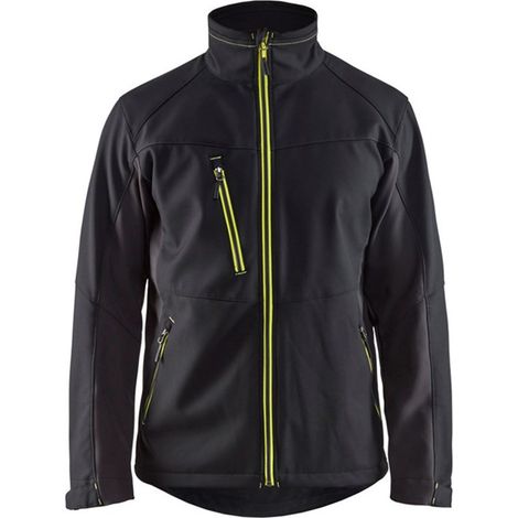 Veste de travail softshell 4950 - Noir/Jaune fluo 4XL (1/4)